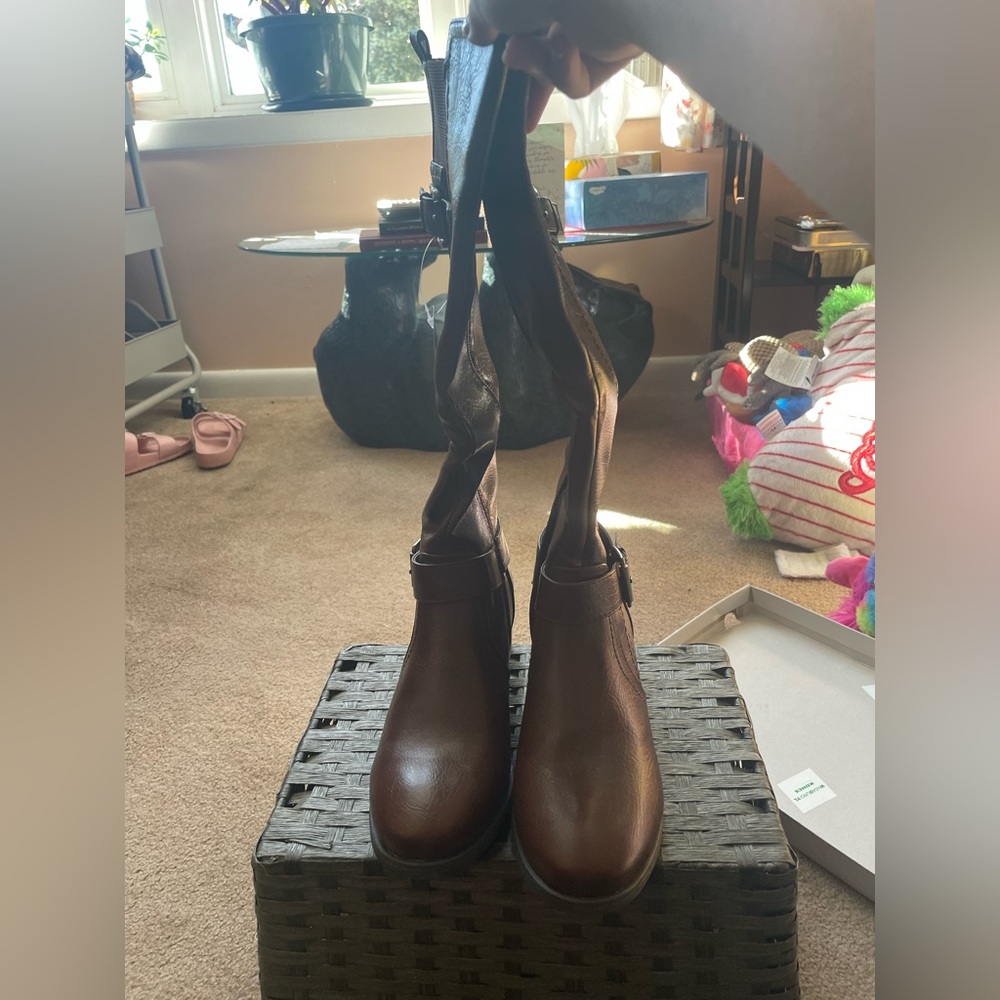 Brown Ortholite Boots Size 7